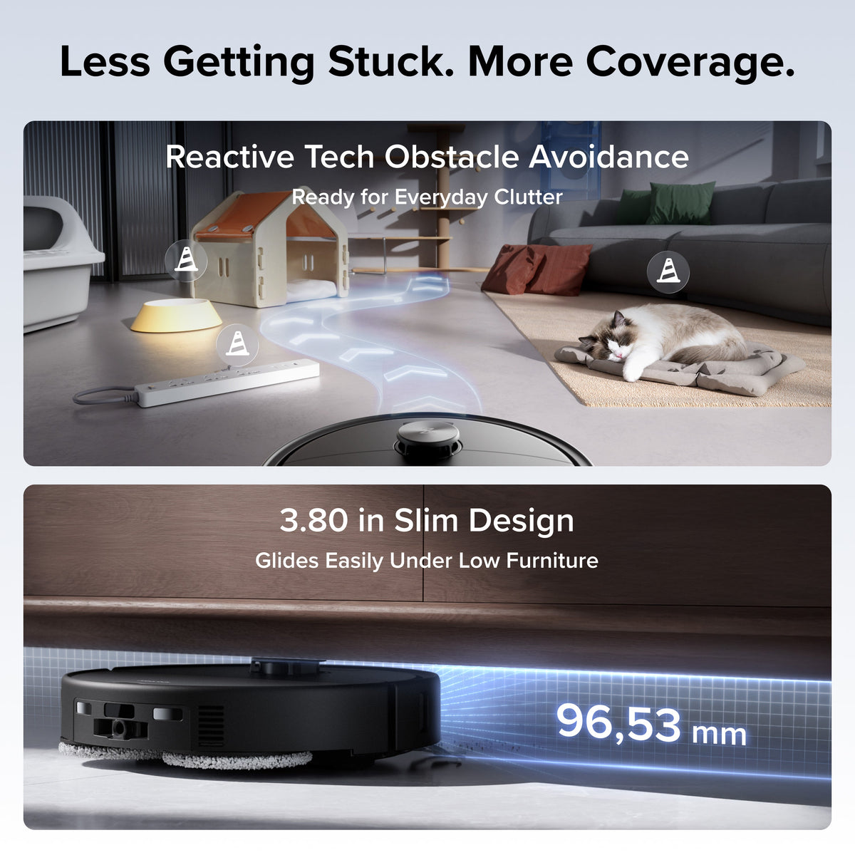 Aspirateur robot Roborock Qrevo 2 Pro avec retrait automatique des serpillières