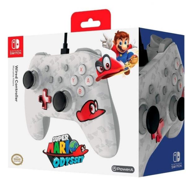 Manette Oficial PowerA filaire Super Mario Odyssey Nintendo Switch