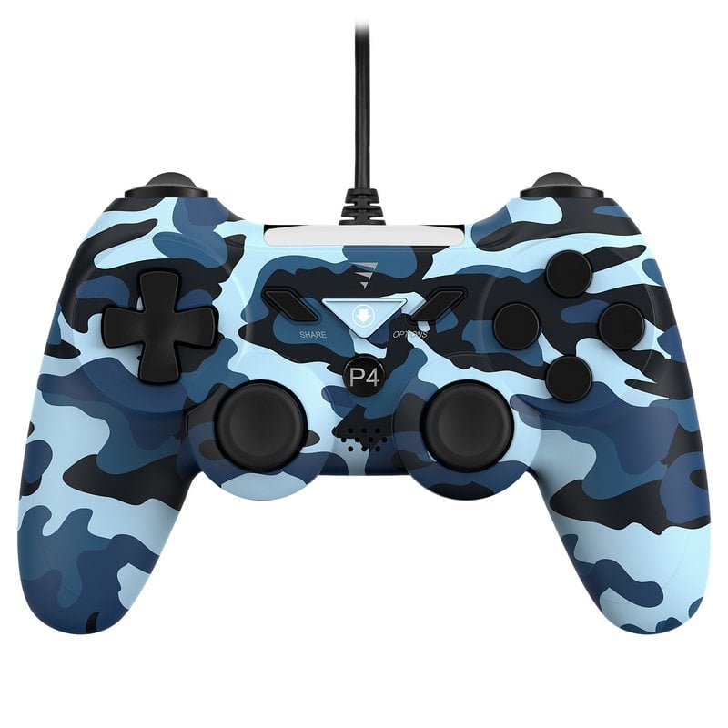 Manette sans fil VoltEdge CX40 bleu Camuflado PS4/PS3/PC