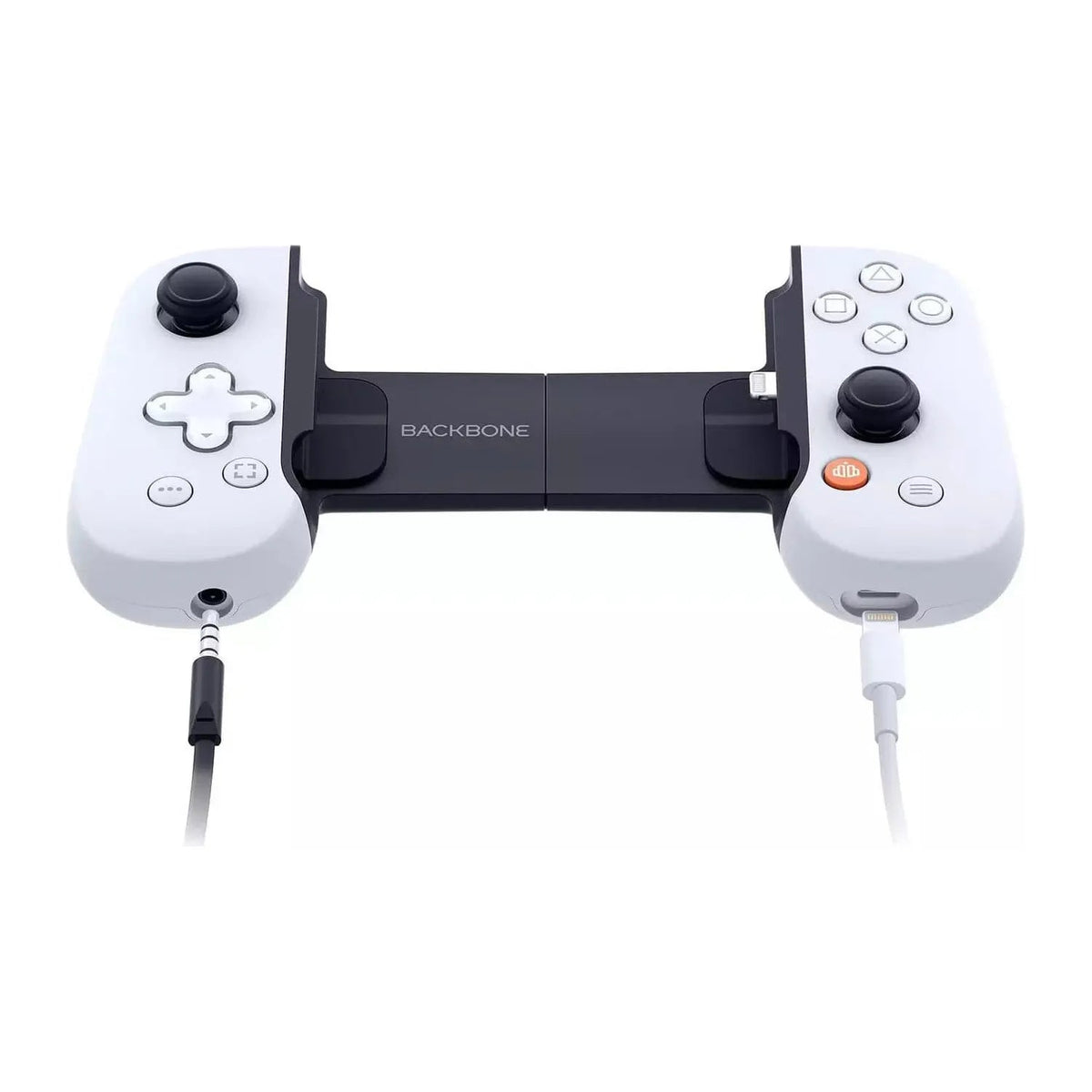 Backbone One PlayStation manette pour iOS Lightning – blanc, manette de jeu mobile pour iPhone & iPad