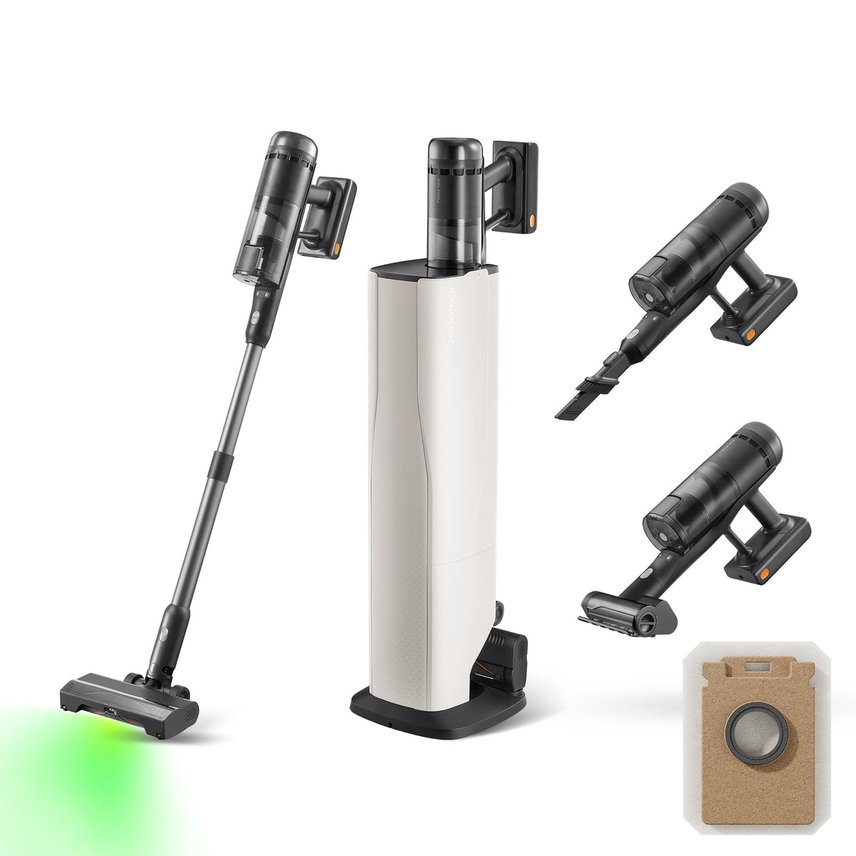 Roborock H60 Hub Ultra aspirateur balai sans fil avec station d'accueil à vidage automatique
