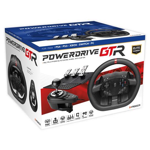 Kit Volant Powerdrive GTR Elite PS4/PS3/Xbox/Switch/PC