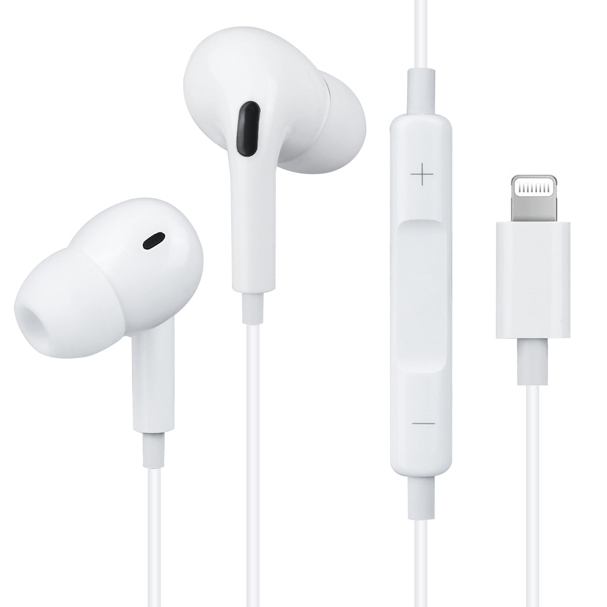 Ecouteurs Filaires - Blanc Lightning