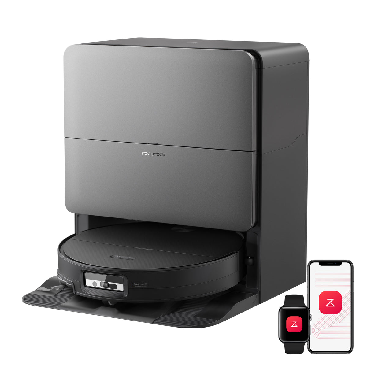Roborock Saros 20 Sonic Aspirateur robot avec la toute nouvelle station RockDock