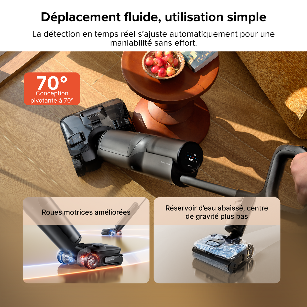 Aspirateur laveur Roborock F25 ACE Pro avec nettoyage JetFoaming