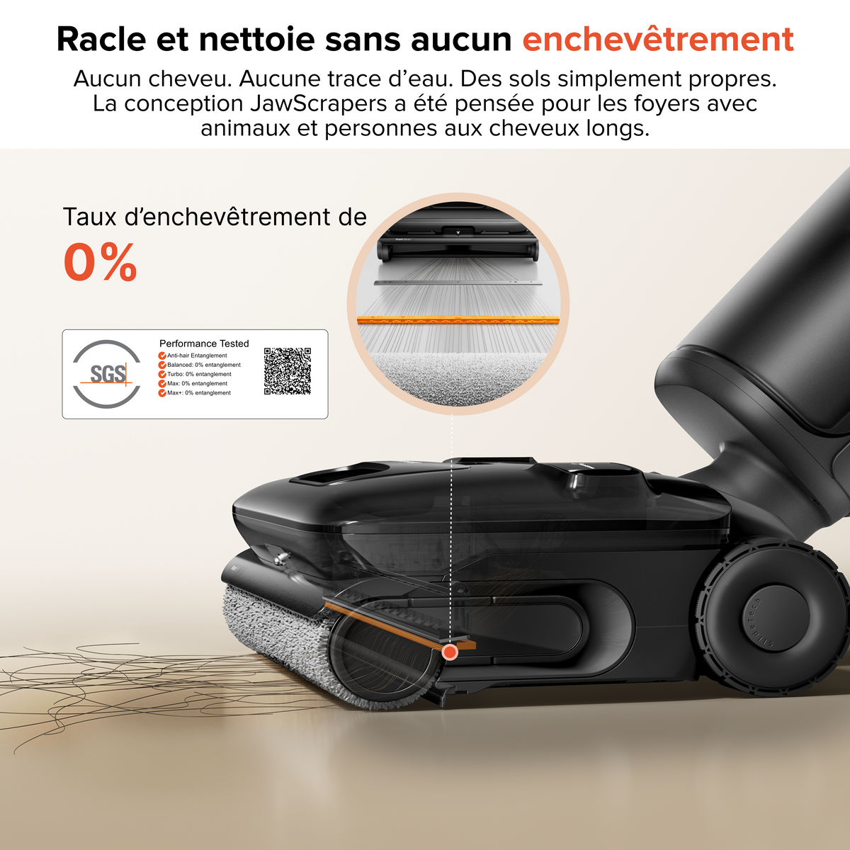 Aspirateur laveur Roborock F25 ACE Pro avec nettoyage JetFoaming