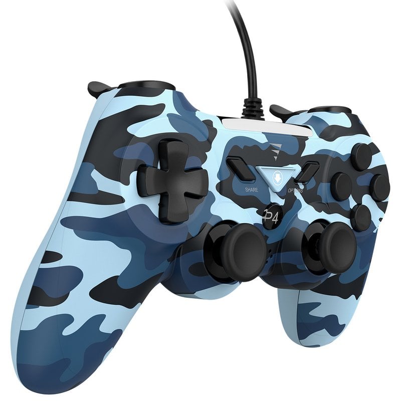 Manette sans fil VoltEdge CX40 bleu Camuflado PS4/PS3/PC