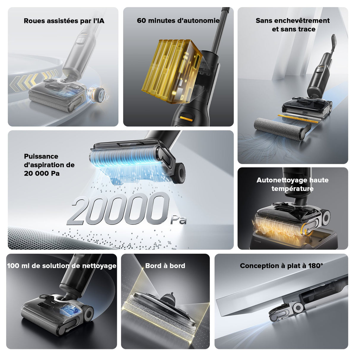 Roborock F25 ALT aspirateur laveur sans fil sec et humide