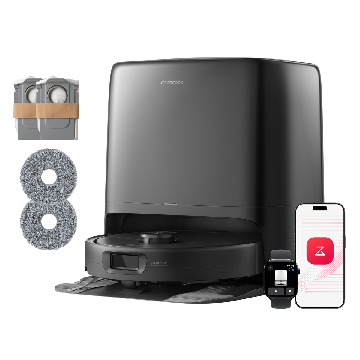Aspirateur robot Roborock Qrevo 2 Pro Set avec retrait automatique des serpillières