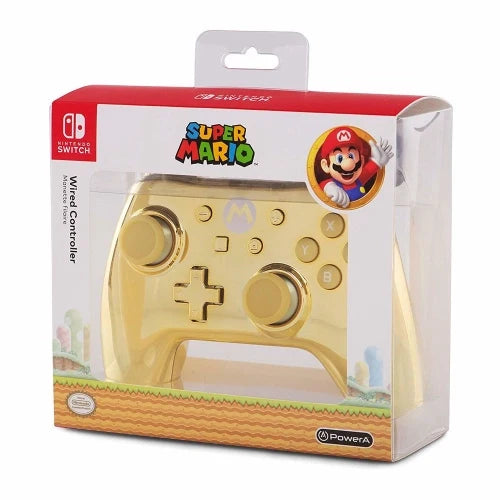 Manette PowerA filaire Super Mario Chrome or Special Edition Nintendo Switch
