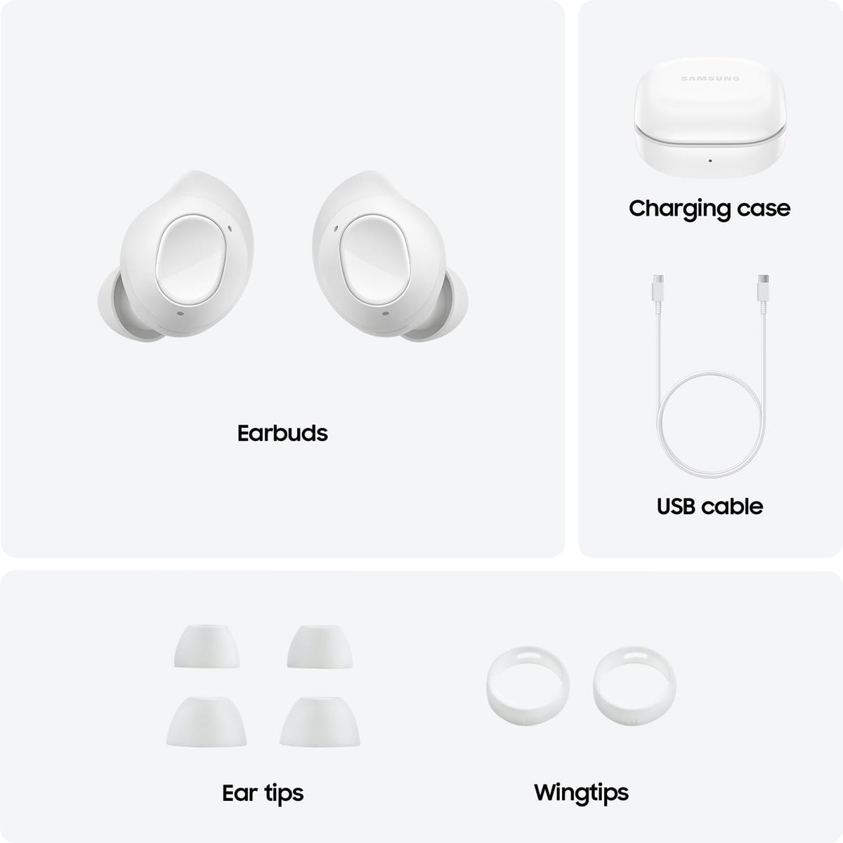 Samsung Galaxy Buds FE blanc écouteurs sans fil