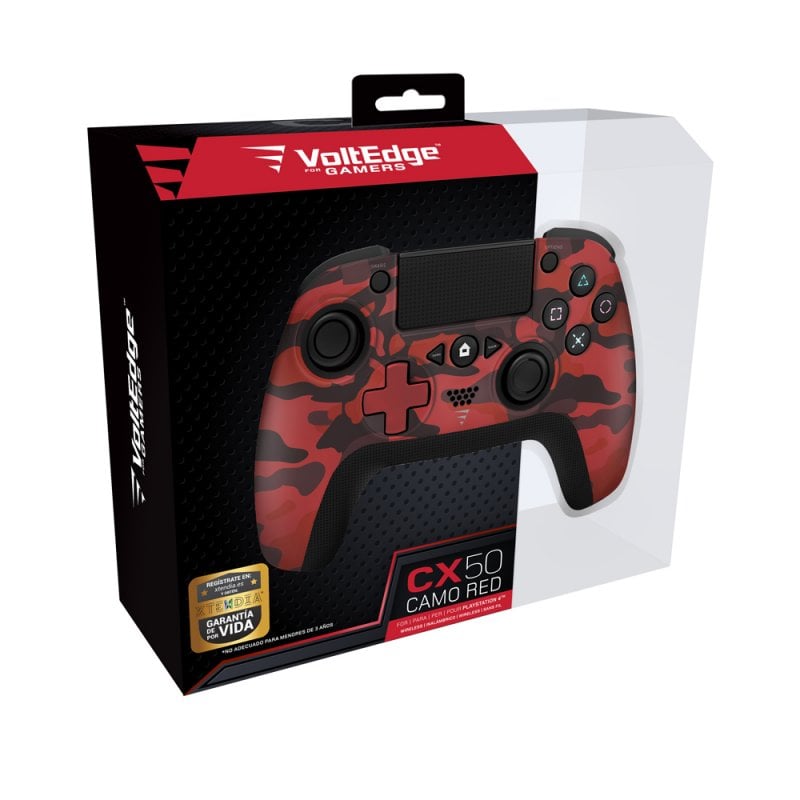 Manette sans fil VoltEdge CX50 rouge Camuflado PS4