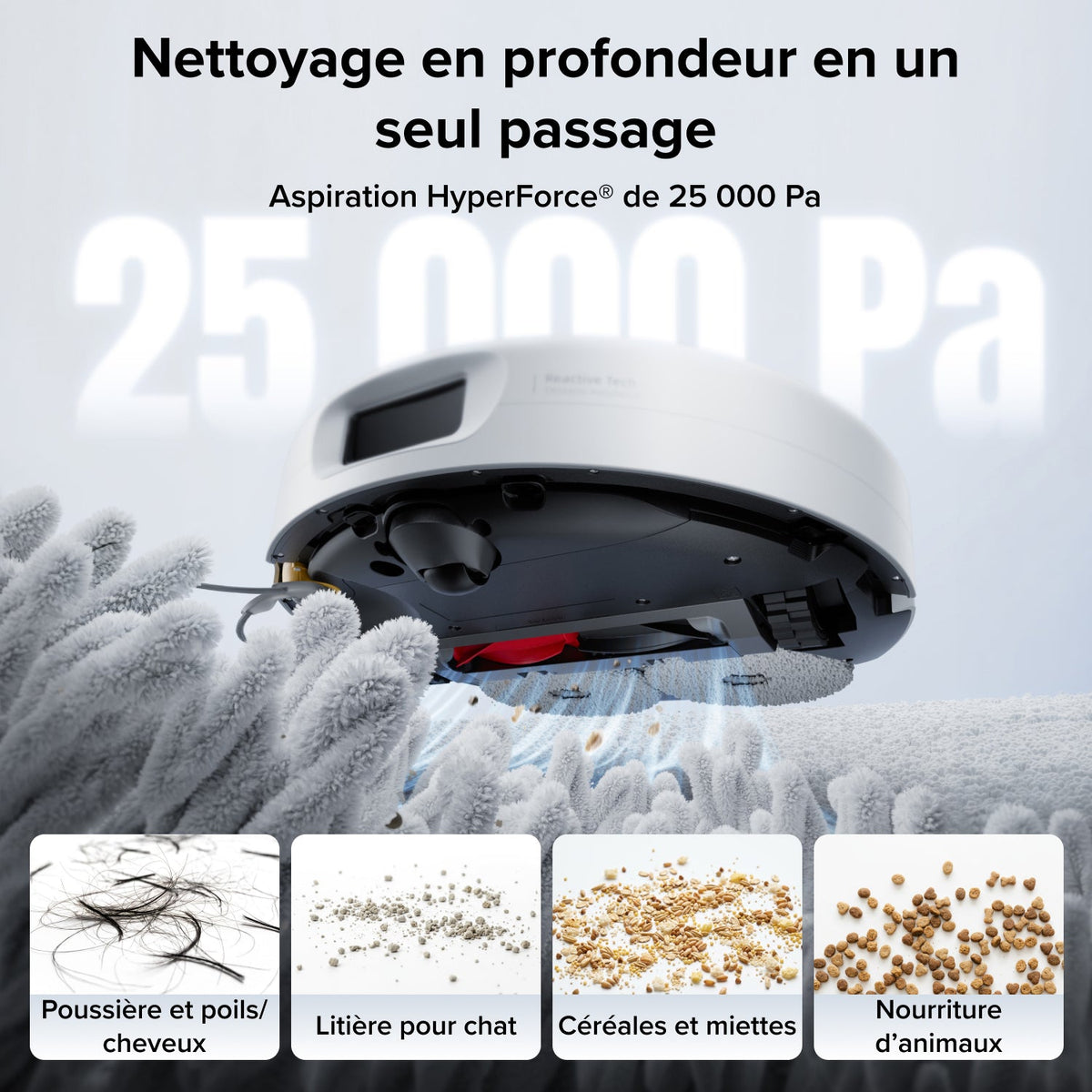 Aspirateur robot Roborock Qrevo 2 Pro Set avec retrait automatique des serpillières