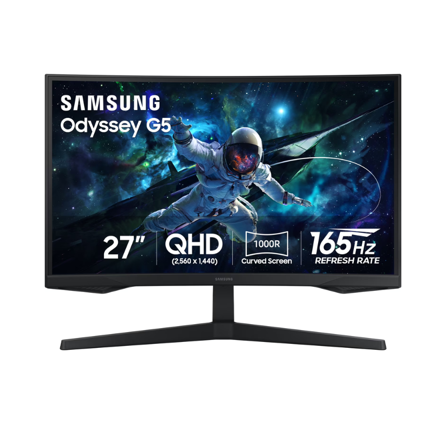 Samsung Odyssey G55C 27" (LS27CG556ENXZA) Curved QHD 165Hz 1ms Gaming écran avec AMD FreeSync noir
