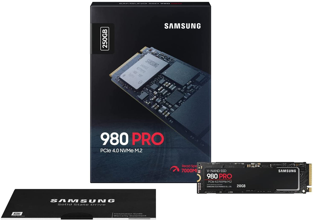 SSD Samsung 980 Pro 250 Go M.2 2280 MLC V-NAND NVMe PCIe 4.0 (6400Mb/s)