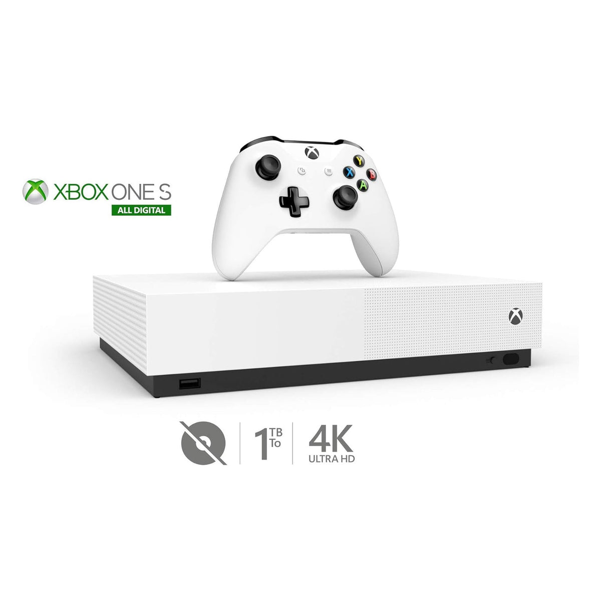 Microsoft Xbox One S Console - 1 vers, blanc