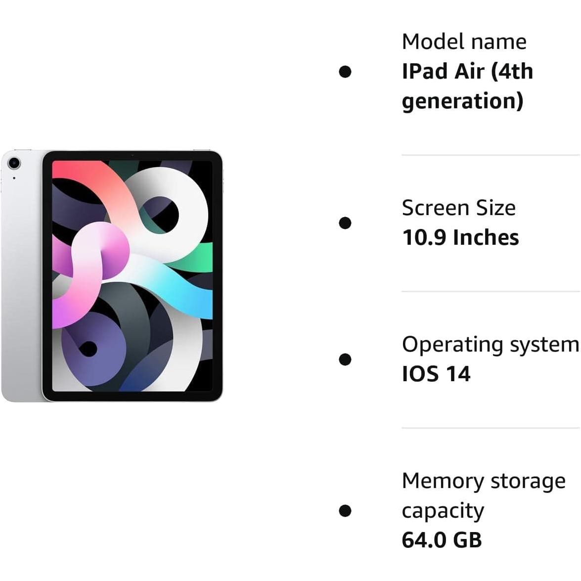 Apple iPad Air 2020 (4e génération) 10.9 pouces Wi-Fi + cellulaire