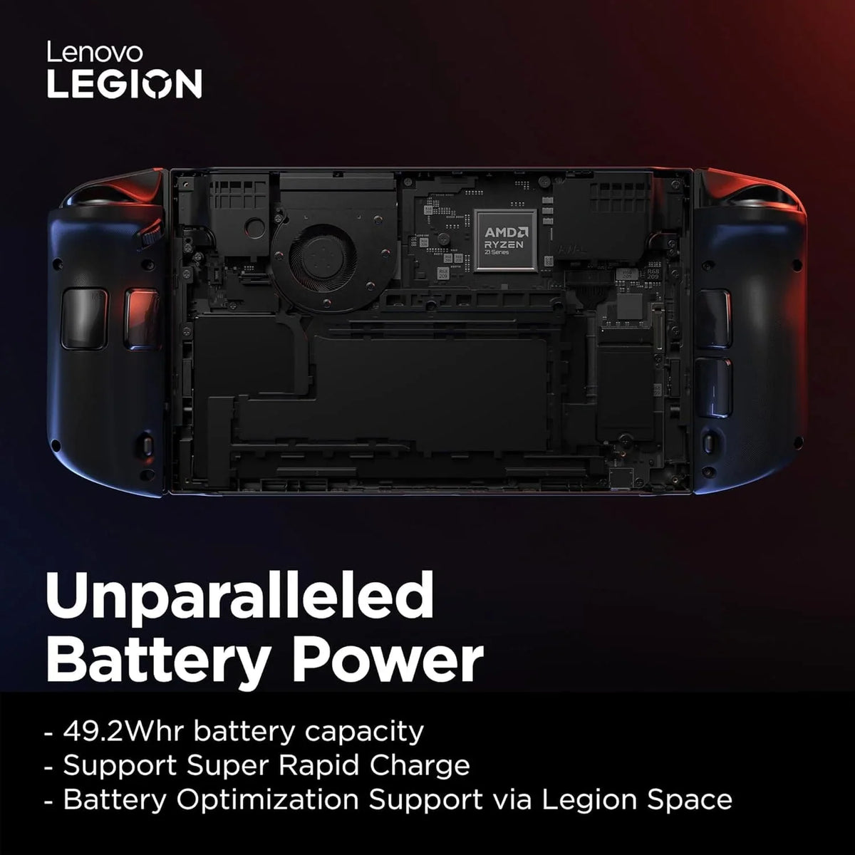 Lenovo Legion Go 8.8 pouces console de jeux portable Shadow noir