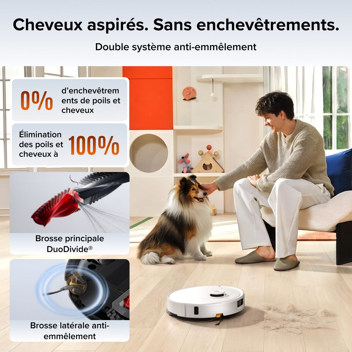 Aspirateur robot Roborock Qrevo 2 Pro Set avec retrait automatique des serpillières