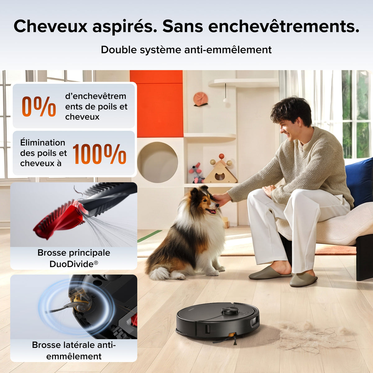 Aspirateur robot Roborock Qrevo 2 Pro avec retrait automatique des serpillières