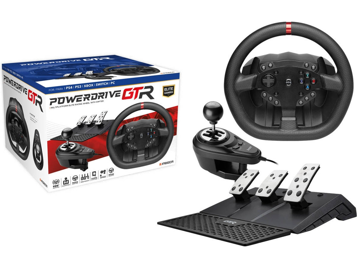 Kit Volant Powerdrive GTR Elite PS4/PS3/Xbox/Switch/PC