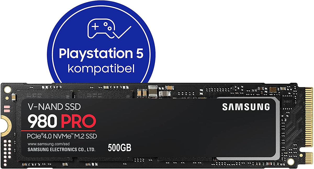 SSD Samsung 980 PRO 500 Go M.2 2280 MLC V-NAND NVMe PCIe 4.0 (6900Mb/s) PS5 compatible