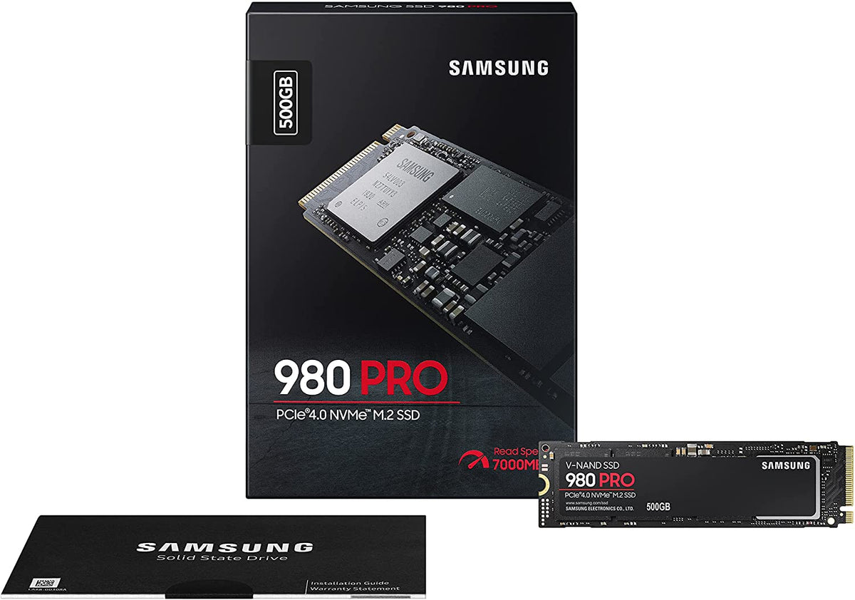 SSD Samsung 980 PRO 500 Go M.2 2280 MLC V-NAND NVMe PCIe 4.0 (6900Mb/s) PS5 compatible