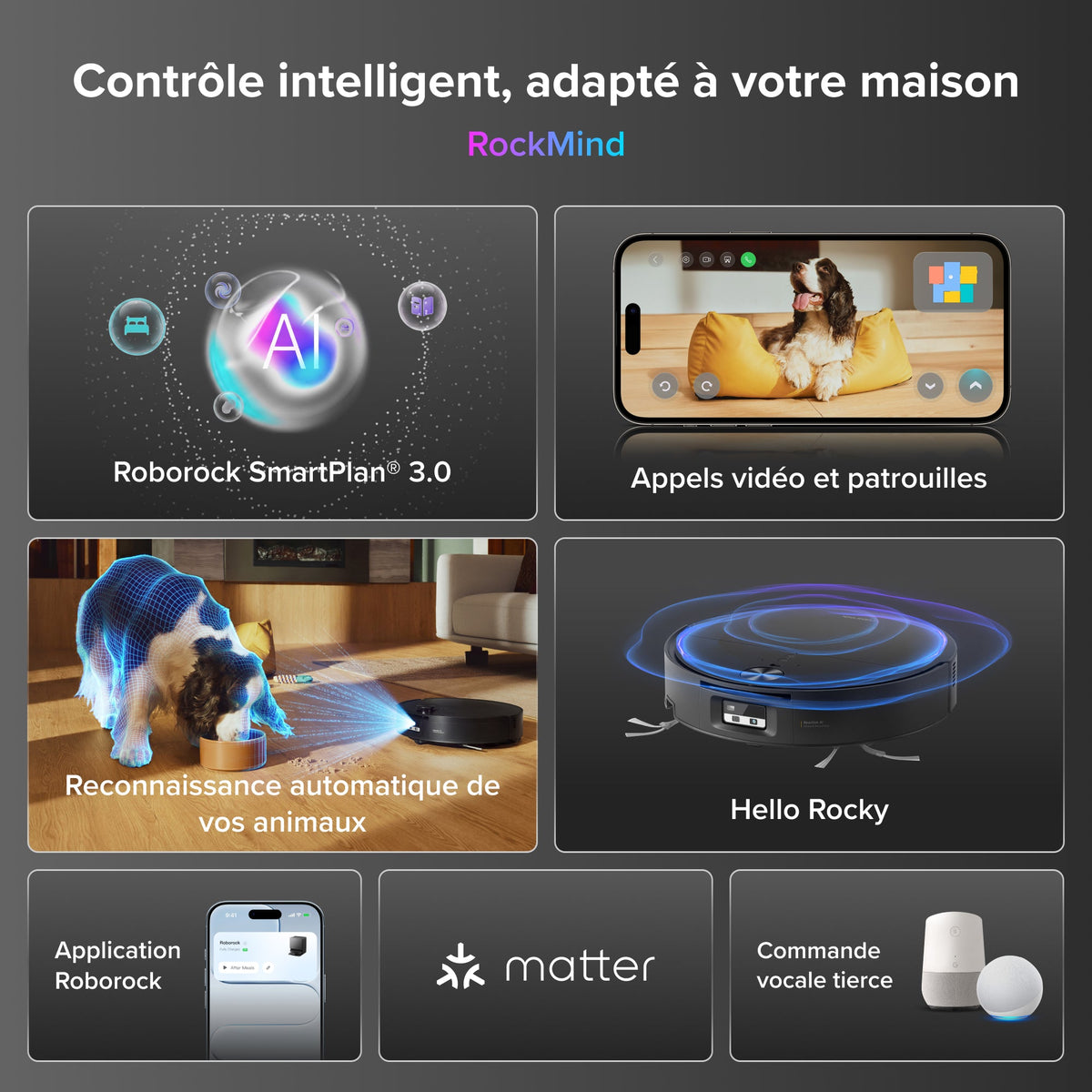 Roborock Saros 20 Flow Complete - Système autonettoyant pressurisé SpiraFlow 2.0