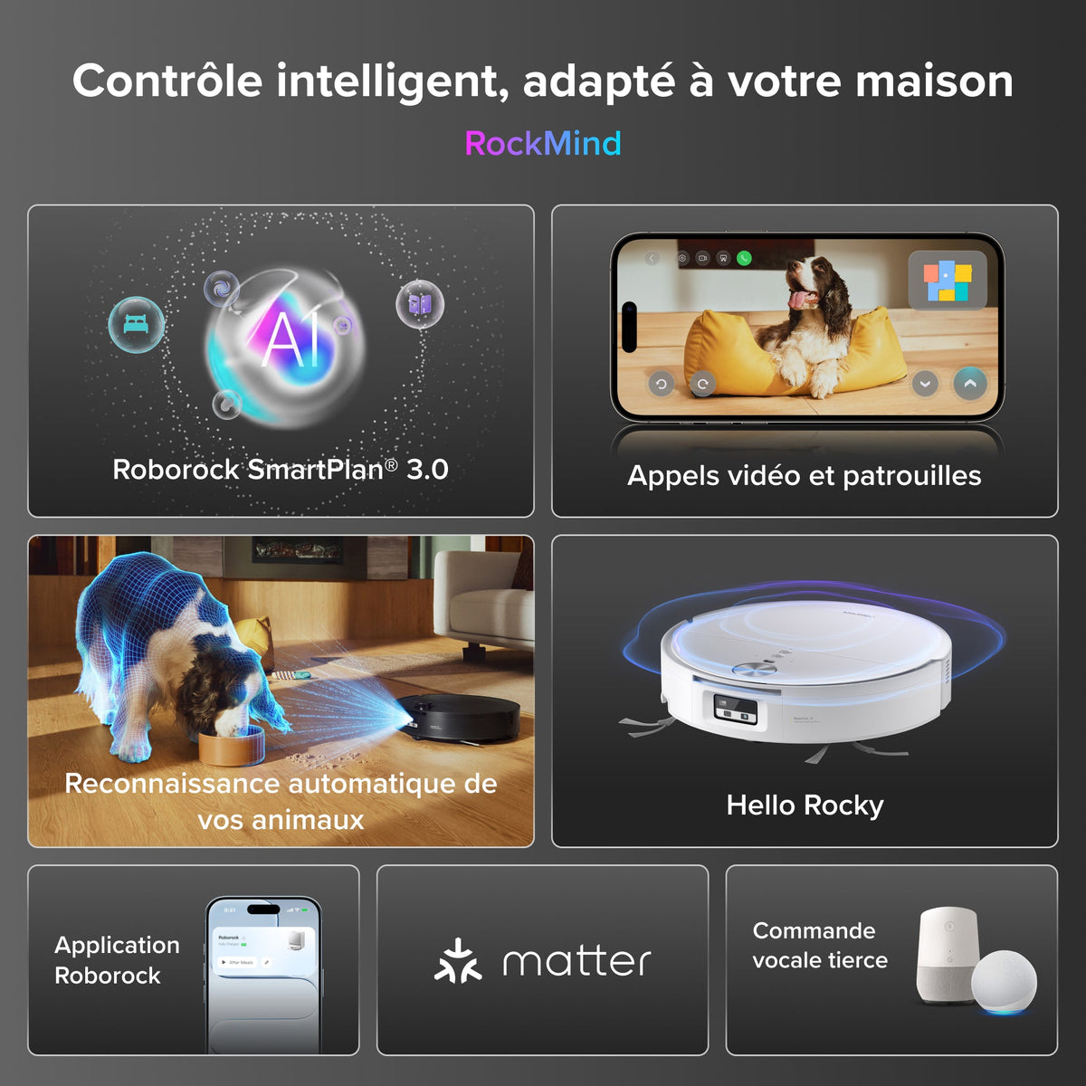 Roborock Saros 20 Flow Complete - Système autonettoyant pressurisé SpiraFlow 2.0