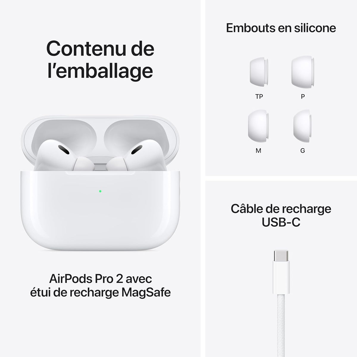 Apple AirPods Pro 2 USB-C ANC écouteurs UK