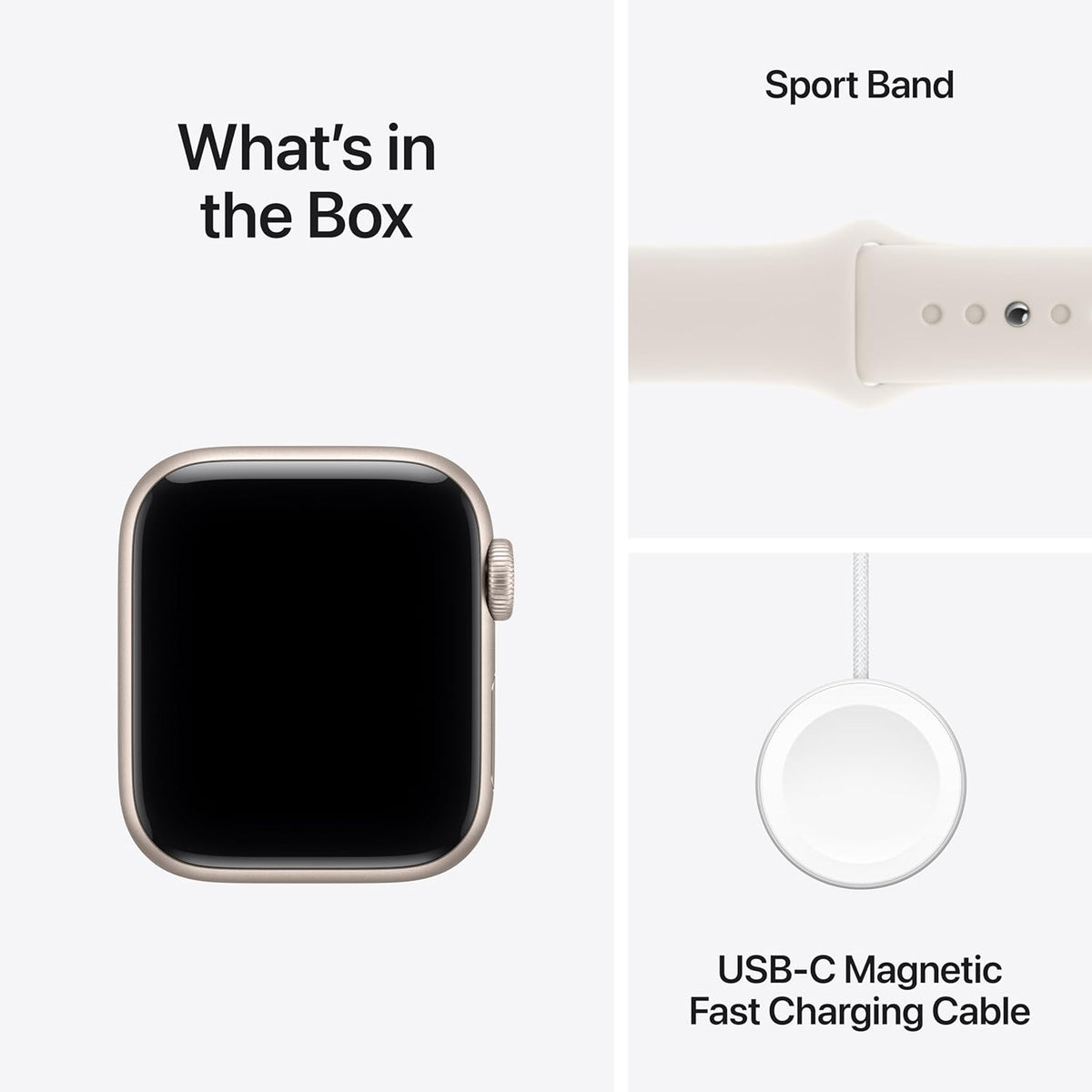 Apple Watch SE 40 mm lumière stellaire GPS UK
