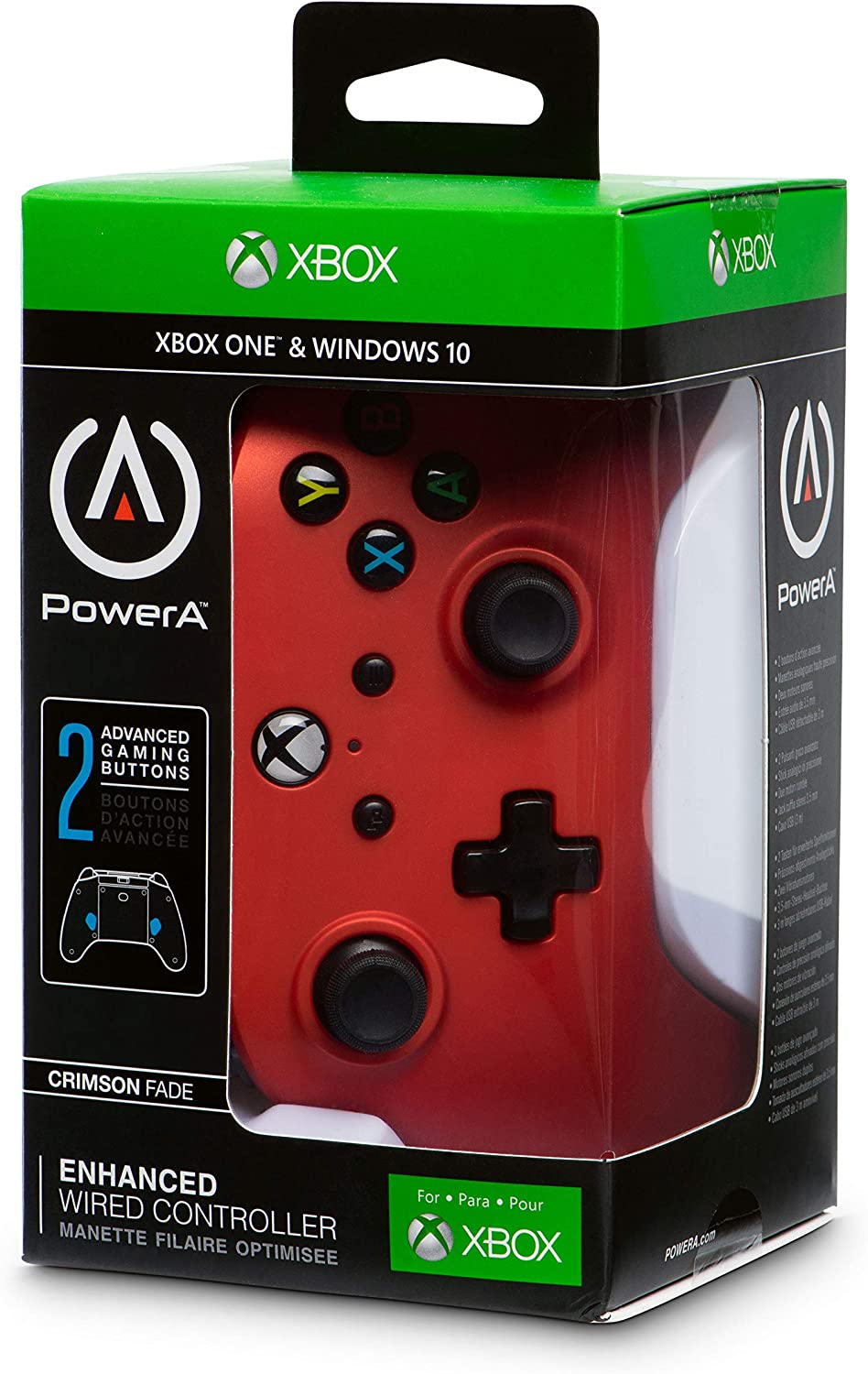 Manette PowerA filaire Crimson Fade (Xbox One/Series X/S/PC)