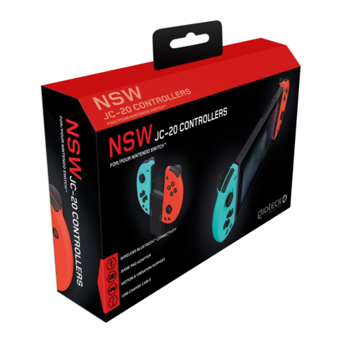 Manette Gioteck Joy-Con JC-20 bleu/rouge Nintendo Switch