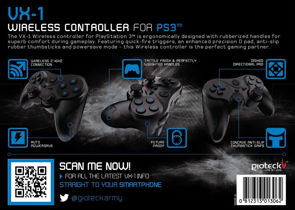 Manette Gioteck VX-1 sans fil PS3 (Sem Caixa)