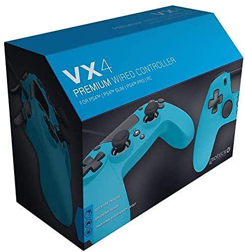 Manette Gioteck VX-4 filaire bleu PS4