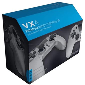 Manette Gioteck VX-4 filaire titane PS4