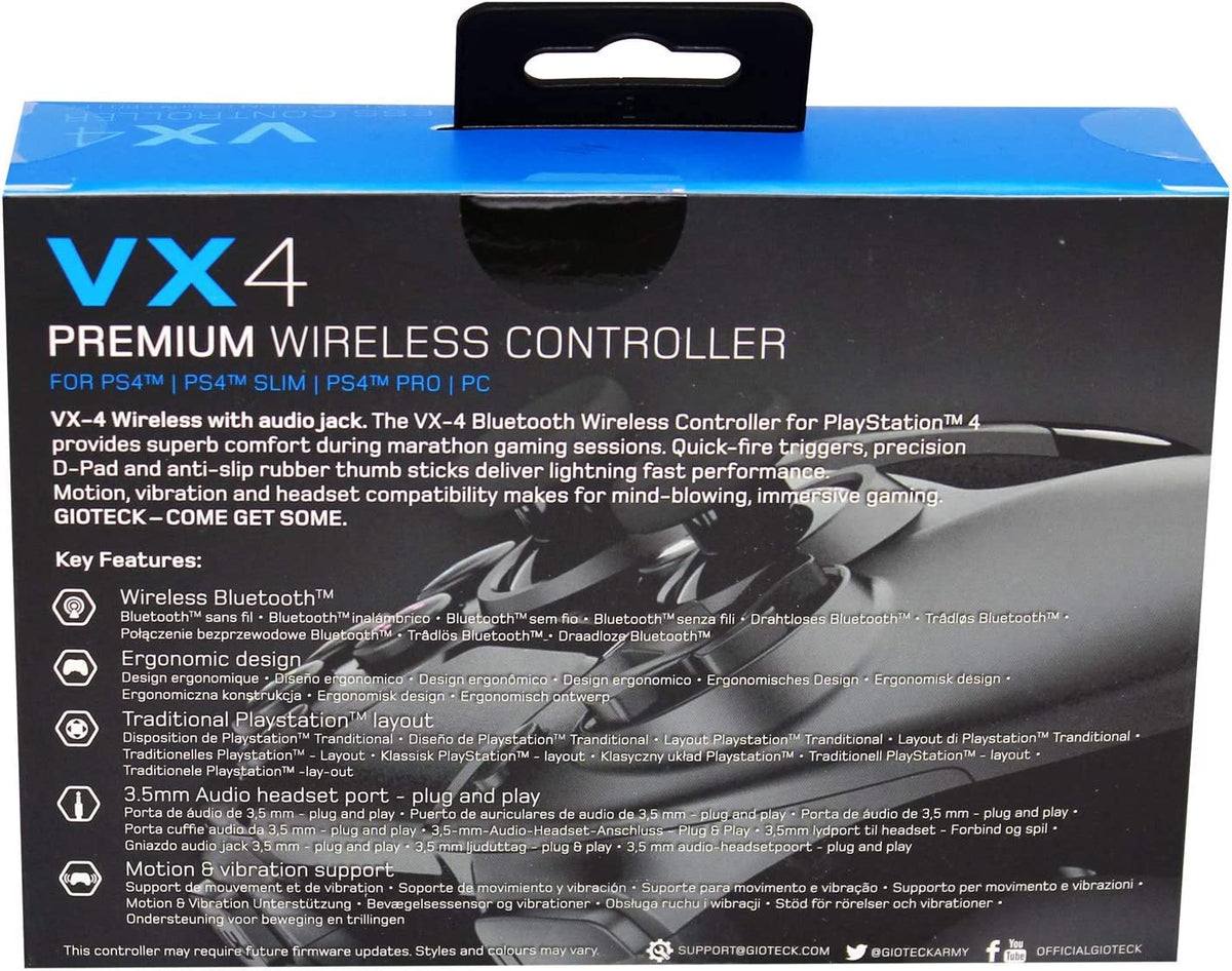 Manette Gioteck VX-4 Premium sans fil PS4