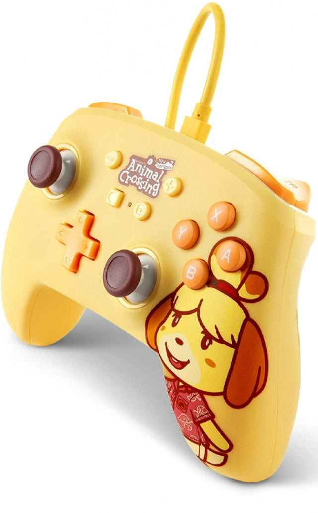 Manette Oficial PowerA filaire Animal Crossing Isabelle Nintendo Switch