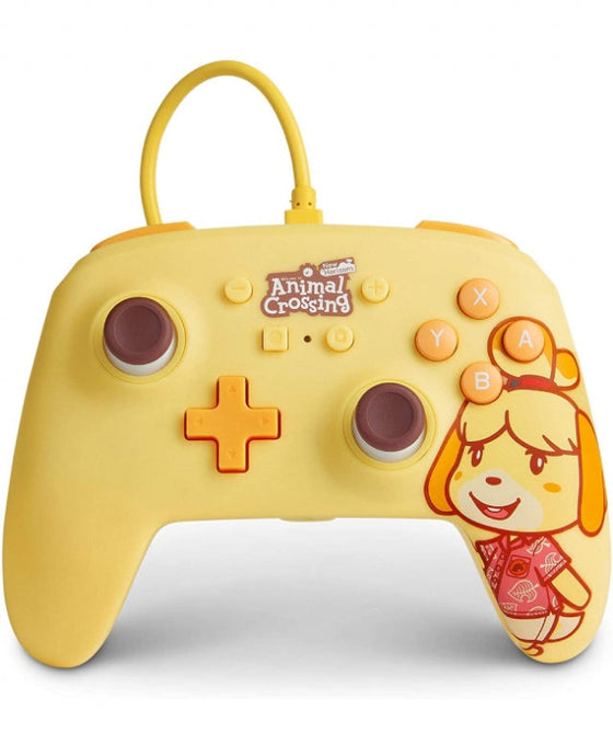 Manette Oficial PowerA filaire Animal Crossing Isabelle Nintendo Switch
