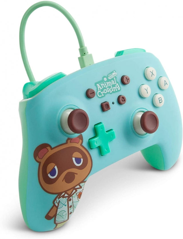 Manette Oficial PowerA filaire Animal Crossing Tom Nook Nintendo Switch