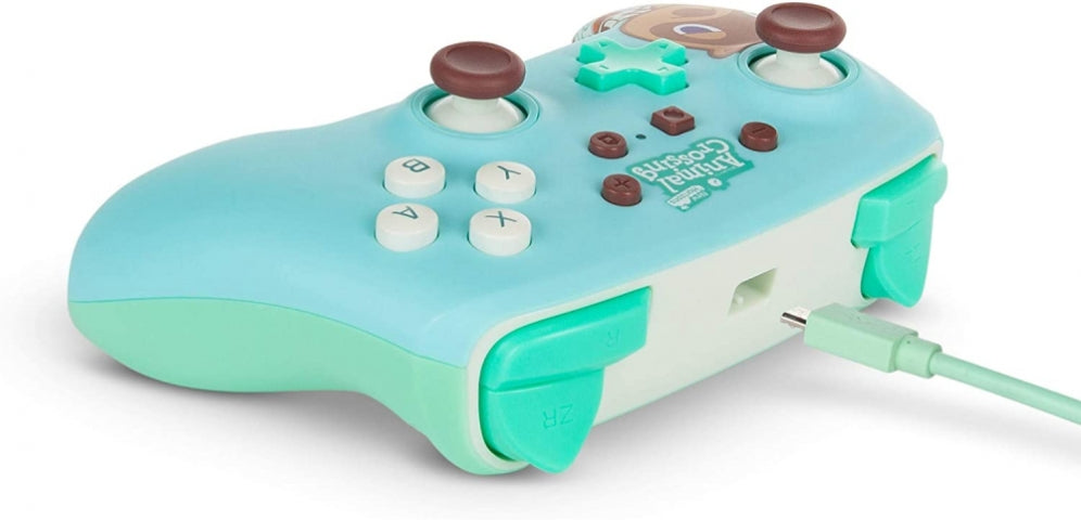 Manette Oficial PowerA filaire Animal Crossing Tom Nook Nintendo Switch
