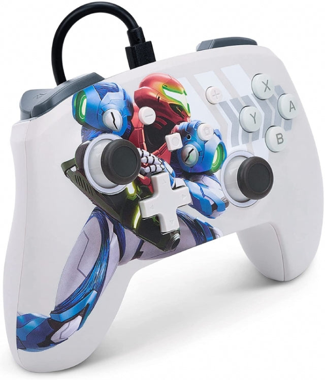 Manette Oficial PowerA filaire Metroid Dread Nintendo Switch (Caixa Danificada)