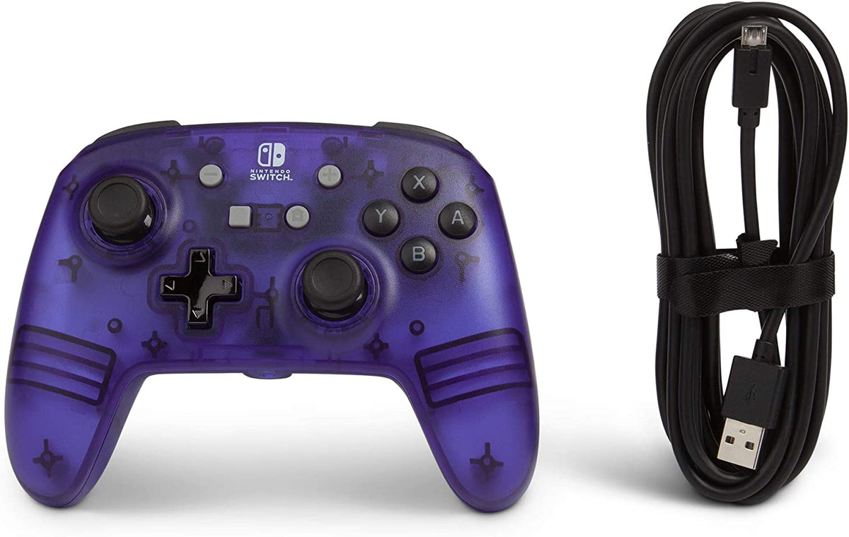 Manette Oficial PowerA filaire violet Frost Nintendo Switch