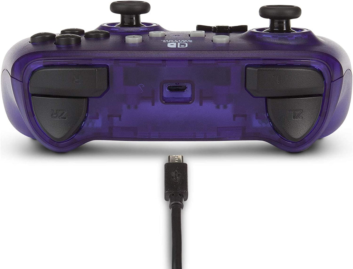 Manette Oficial PowerA filaire violet Frost Nintendo Switch