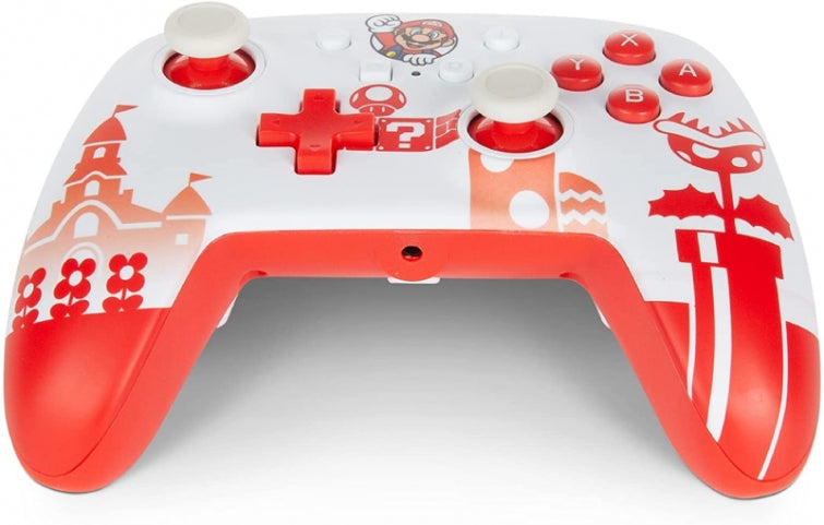 Manette Oficial PowerA filaire Super Mario rouge,blanc Nintendo Switch