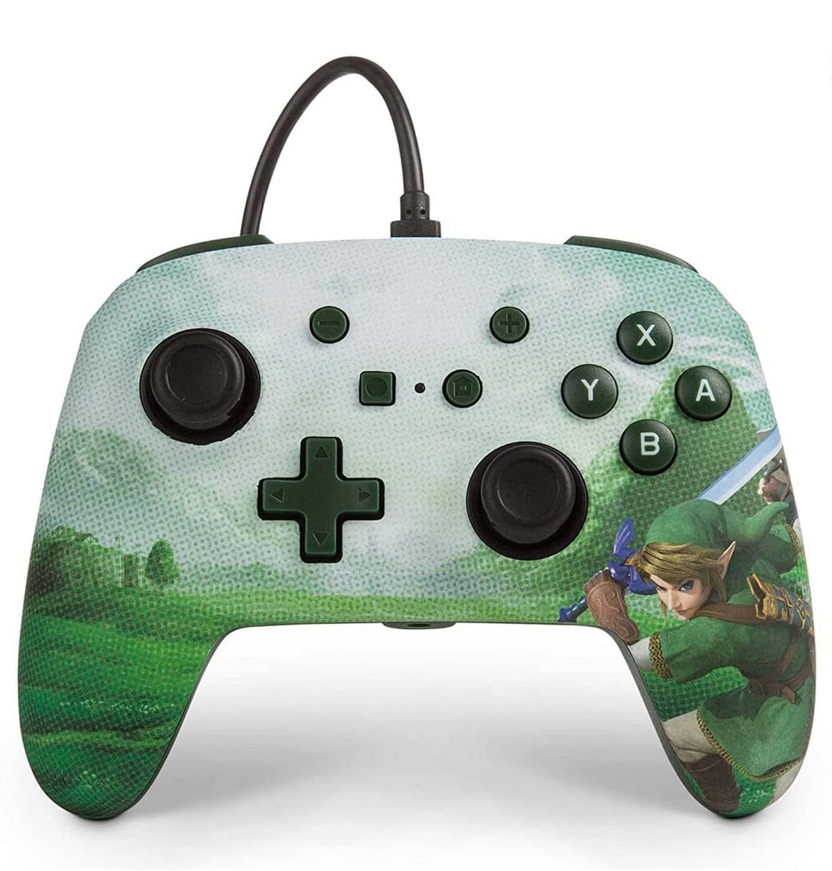 Manette Oficial PowerA filaire Zelda Link Hyrule Nintendo Switch
