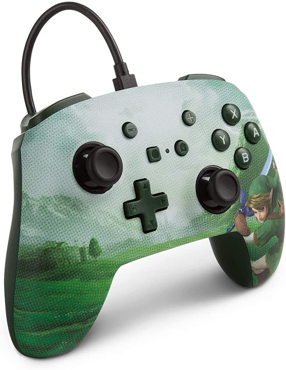 Manette Oficial PowerA filaire Zelda Link Hyrule Nintendo Switch