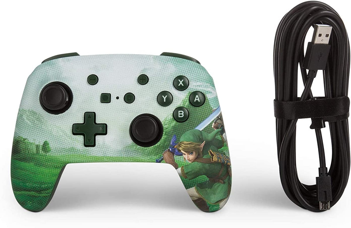Manette Oficial PowerA filaire Zelda Link Hyrule Nintendo Switch