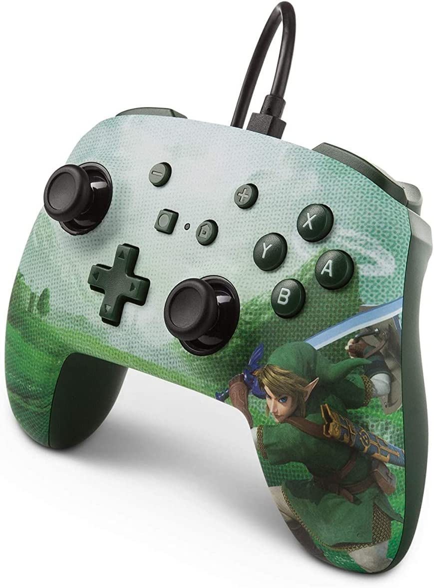 Manette Oficial PowerA filaire Zelda Link Hyrule Nintendo Switch