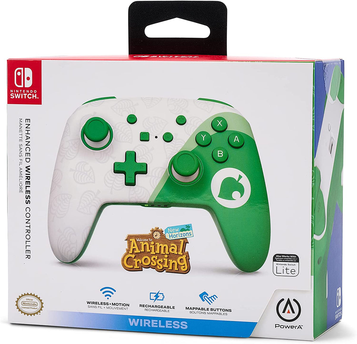 Manette PowerA sans fil Animal Crossing Nook Inc. Nintendo Switch